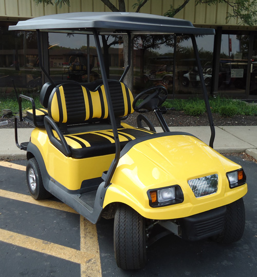 yellow custom four passenger unit