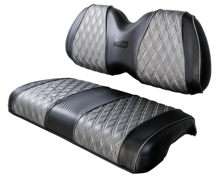 Featured Image for Seat Cover – Front – Black & Silver